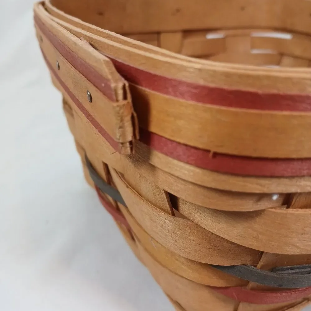 Longaberger 1996 Bee Basket Light The Fire Within Event Plaque Red Trim USA